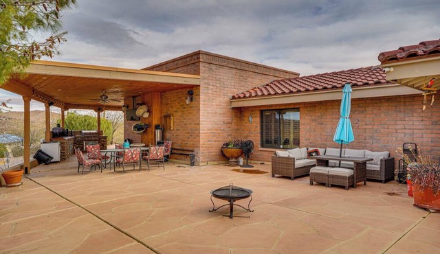 Views + Fire Pit: Hilltop Retreat in Rio Rico! in Rio Rico
