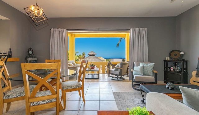 Stylish 2-Bedroom Condo with Ocean Views | Walk to Town | Pool & BBQ Area